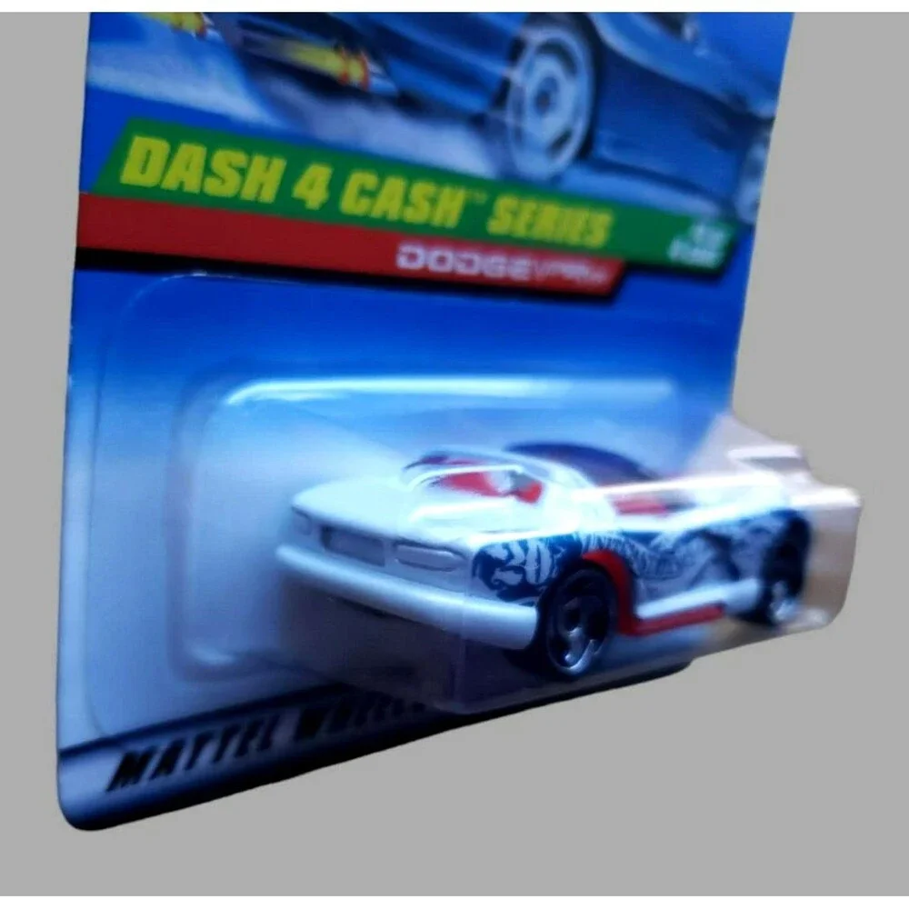 VTG 1998 Hot Wheels DODGE VIPER RT/10 Pearl White #724 DASH 4 CASH SERIES 4/4 SB